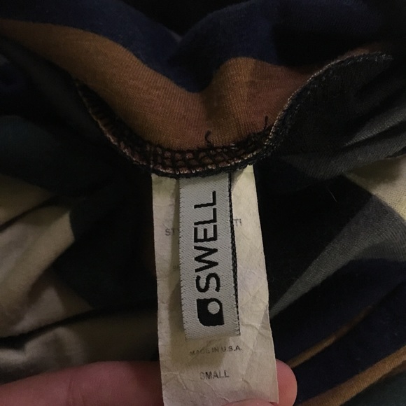 SWELL Striped Bodycon Mini Skirt - Picture 3 of 3